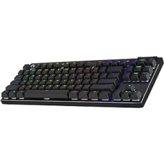 Logitech G Pro X TKL Lightspeed Wireless Gaming Keyboard - Black - UK - Tactile