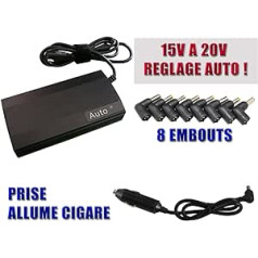 KALEA-INFORMATIQUE Universalnetzteil 12V-ZIGARETTENLAMPE für Portable PC 120W, su automatischer Spannungsanpassung.