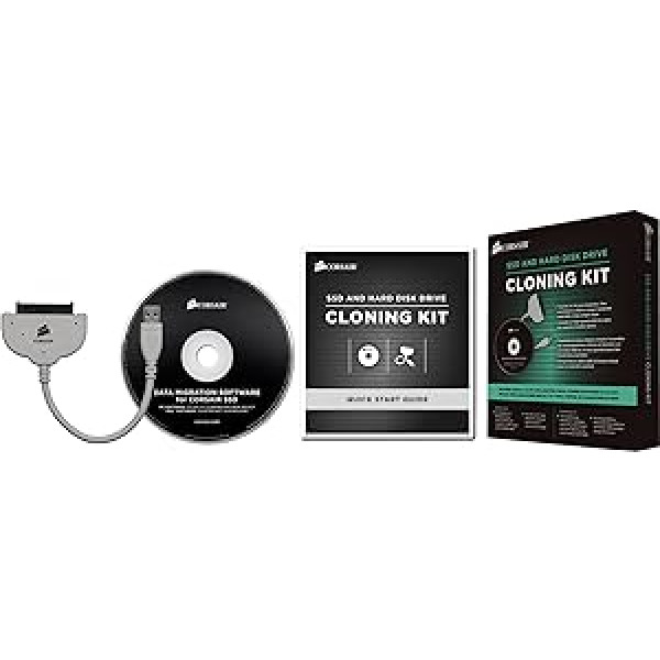 Corsair CSSD-UPGRADEKIT (SSD und HDD Cloning Kit mit Software und USB-Kabel) grau