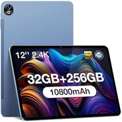 DOOGEE T20 Ultra Tablet 12 collas, 32 GB RAM, 256 GB ROM (2 TB TF) Helio G99 astoņkodolu Android 13 spēļu planšetdators, 10 800 mAh, 2,4 K displejs, 16 MP + 8 MP divu SIM kartes planšetdators, 4G/Wvinide/5GPS1 WiFi