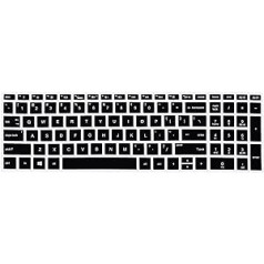 Sourcingmap® pretputekļu tastatūras aizsargs, melns putekļu vāciņš HP Pavilion 15 klēpjdatoram