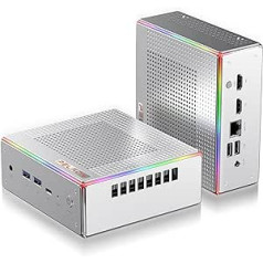 PELADN HA-4 Gaming Mini PC, AMD Ryzen 7 7735HS (8C/16T, līdz 4,75 GHz) Radeon 680M Win11 Pro, 32GB DDR5 4800Mhz RAM, 1TB SSD, 4K HD, BT5.2, Dual4. HDMI, WiFi6/5G2 , Business Small Desktop PC