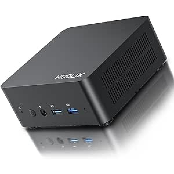 KODLIX GD70 Mini dators, Intel Core i7-12650H, 32 GB RAM, 512 GB SSD, 10C/16T galddators, HDMI 2.0/USB-C/DP 1.4, 2.5G RJ45 LAN, 5 USB porti, Wi-Fi 6E un BT 5.2 un BT