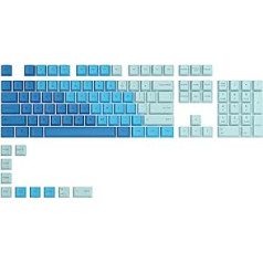 Glorious Gaming 115x GPBT-Keycaps – Cherry-Profil, äußerst platesfähiger PBT-Kunststoff, optisch EIN Blickfang, überragende Akustik, Originalschrift, US Layout – Ocean