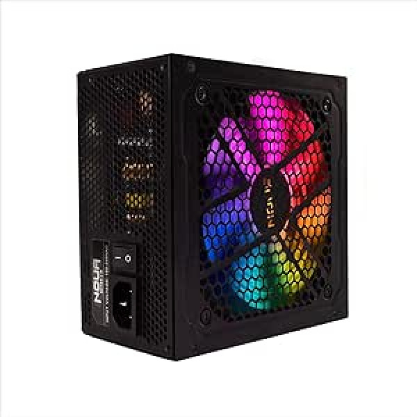 Noua Volture X 850W modulinis maitinimo šaltinis ATX Gaming 850 vatų, LLC + DC į DC, 80 Plus Gold, 120 mm tylus RGB ventiliatorius, aktyvus PFC aktyvus, kondensatorius 105 °C, kompaktiški matmenys