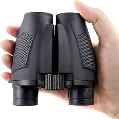 PHYLES Binoculars 10 x 25, Binoculars Small for Children and Adults, HD Compact Binoculars with BAK4 and FMC Prisms for Hiking, Bird Watching, Hunting, Travel