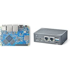 Nanopi R6C mini maršrutētājs OpenWRT ar PCle 2.5Gbps Ethernet LPDDR4X 8GB RAM 6 Tops NPU Mali-G610 GPU Rockchip RK3588S centrālais procesors NAS IOT Smart Gateway atbalstam Android FriendlyWrt (ar CNC metāla korpusu)