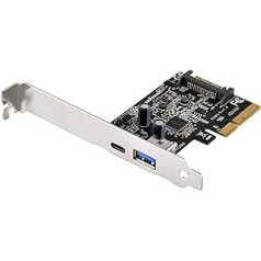 SilverStone SST-ECU03 — SST-ECU03 — PCI-E Karte 1 x USB 3.1 Tip C, 1 x USB 3.1 Tip A, 10 Gbps, zema profila geeignet