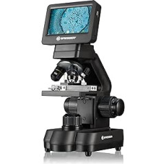 Bresser Biolux Touch 5 MP LCD Microscope for School and Hobby with Mechanical Cross Table, HDMI, USB, SD Connection