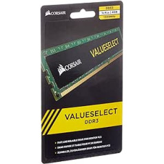 Corsair CMV4GX3M1A1333C9 Value Select 4GB (1x4GB) DDR3 1333Mhz CL9 galvenais galddatoru atmiņas modulis