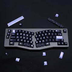 PBT Blue Space tastatūras vāciņu komplekts Cherry Profile Jauki tastatūras vāciņi 152 taustiņi, pielāgoti krāsojami tastatūras taustiņi 60% 65% 70% 75% 100% Cherry Gateron MX slēdži Mehāniskām tastatūrām