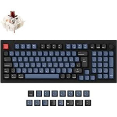 Keychron Q5 vadu pielāgotas mehāniskās tastatūras pogas versija 96% vācu DE ISO izkārtojums QMK/VIA programmējami makro ar karsti maināmu Gateron G Pro Brown slēdzi