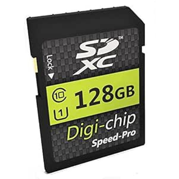 Digi Chip 128GB SDXC Memory Card for Sony Cybershot DSC-HX400V, DSC-WX220, DSC-H300, DSC-H400, DSC-WX350, DSC-W800, DSC-WX500 and DSC-HX90V Digital Cameras