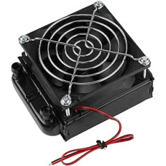 ASHATA 80 mm Aluminium Radiator, 80 mm Radiator - CPU Water Cooling 8 Tubes Aluminium Radiator, Water Cooler Fan Water Cooler Radiator with Fan for PC Water Cooling