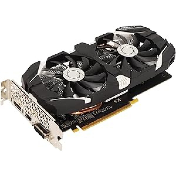 GTX 1060 grafikas karte, datora grafikas karte 5 GB GDDR5 192 bitu ar diviem ventilatoriem 4K HDR tehnoloģija 8008 MHz GTX1060 spēļu grafikas karte ar HDMI DVI DP displeja interfeisu (5 GB)