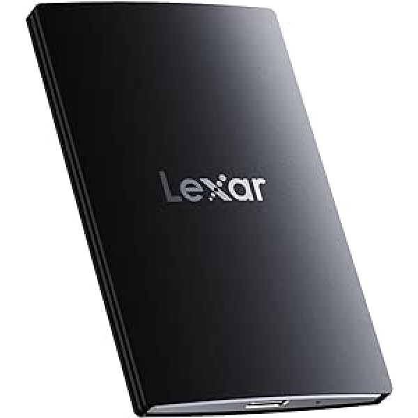 Lexar SL500 ārējais SSD 2TB, USB3.2 Gen2x2 pārnēsājams SSD, PSSD līdz 2000 MB/s lasīšanas, 1800 MB/s rakstīšanas, ārējais cietvielu disks iPhone15 sērijai/Mac/PS5/XBOX/klēpjdatoram/personālajam datoram (LSL500X002T-RNBNG)