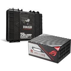 ASUS ROG Thor 1000W Platinum II Eva Edition Power Supply (1000 Watt, Aura Sync ARGB, OLED Display, 0dB Cooling)