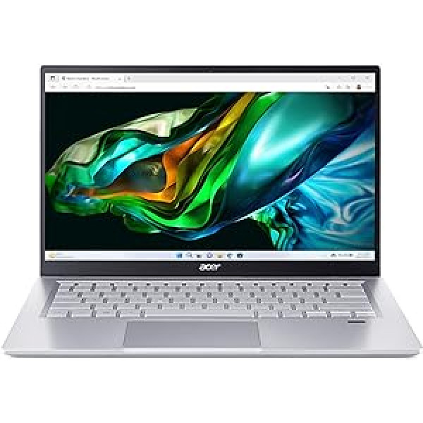 Acer Swift 3 (SF314-511-54V1) Ultrabook / nešiojamas kompiuteris | 14 colių FHD ekranas | Intel Core i5-1135G7 | 8 GB RAM | 512 GB SSD | Intel Iris Xe Graphics | Windows 11 | QWERTZ klaviatūra | sidabras