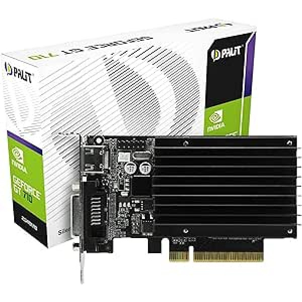 Palit NEAT7100HD46H GT710 2048MB Graphic Card NVIDIA (PCI-e GDDR3, VGA/DVI/HDMI, 1x GPU), 2GB