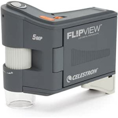 Celestron 44314 FlipView rokas mikroskops, LCD displejs, Grau