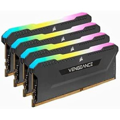 Corsair RAM operatīvā atmiņa CORSAIR DDR4 3200 64GB C16 VEN RGB PRO SL K4 4X16GB Vengeance 1.35V Black 16-20-20-38 Intel