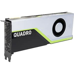 NVIDIA Quadro RTX 5000 16 GB GDDR6 profesionali vaizdo plokštė – 3072 CUDA, 384 tenzoriai, 48 RT branduoliai, 11.2 TFLOPS, DP/VirtualLink, 448 GB/s atmintis, 2 krypčių NVLink palaikymas (atnaujintas)