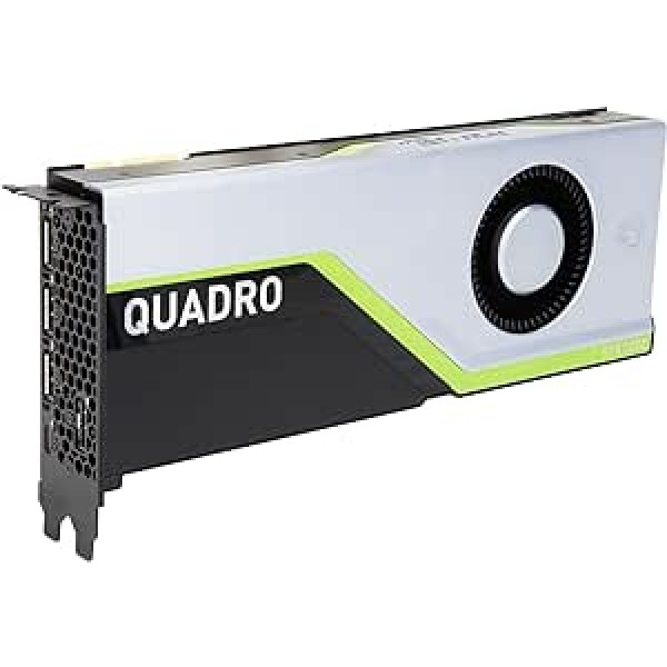 NVIDIA Quadro RTX 5000 16 GB GDDR6 profesionālā grafikas karte — 3072 CUDA, 384 tensors, 48 RT kodoli, 11,2 TFLOPS, DP/VirtualLink, 448 GB/s atmiņa, divvirzienu NVLink atbalsts (atjaunots)