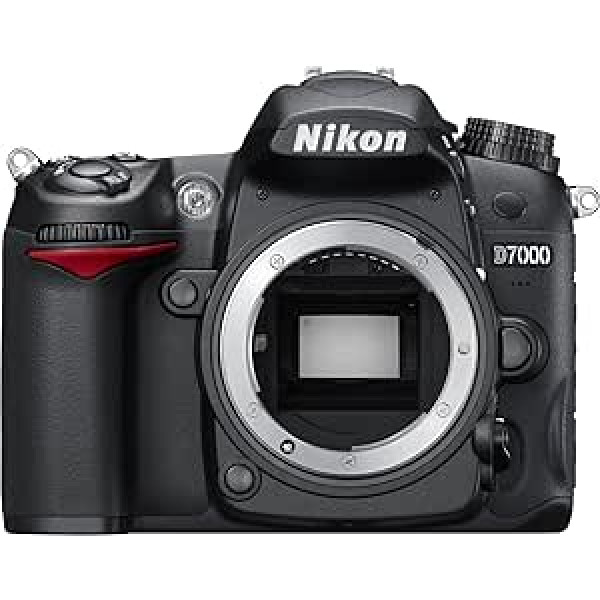 Nikon D7000 SLR-digitālā kamera (16 megapikseļi, 39 AF punkti, tiešraides skats, Full-HD video) schwarz (Generalüberholt)