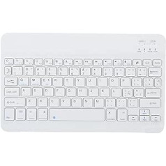 10 Inch Wireless Bluetooth Computer Keyboard, Arabic, Available Spanish and Russian Languages, Compatible with Android, Apple and Windows (Spanish)