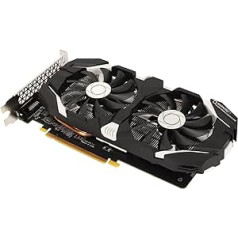 Annadue GTX 1060 grafikas karte, 6GB/5GB/3GB GDDR5 192bit spēļu videografiskā karte ar diviem ventilatoriem, HDMI/DVI/DP, datora grafikas karte, atbalsta 4K HDR (6GB)