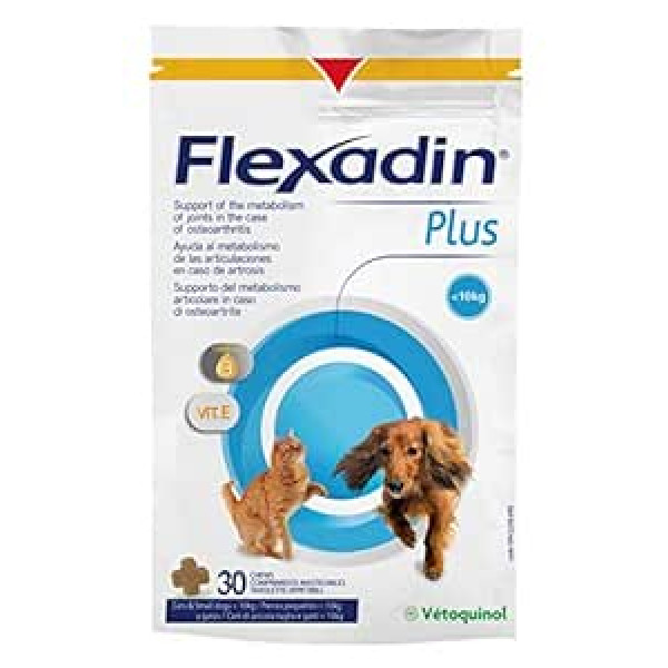 Vétoquinol Flexadin Plus maziem suņiem un kaķiem (30 tabletes)