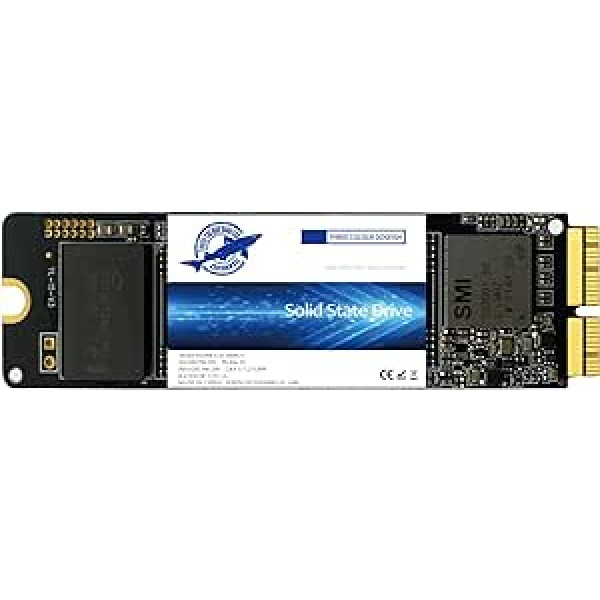 Dogfish 1 TB 1000 GB SSD, kas paredzēts MacBook M.2 2280 NVMe PCIe Gen3x4, iekšējā cietvielu diska jauninājums MacBook Air A1466 A1465(2013-2017) / MacBook Pro A1502 A1398 (tīklene, 2015. gads)