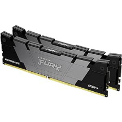 Kingston Fury Renegade KF446C19RB12K2/32 32GB 4600 DDR4 CL19 DIMM (komplekts ar 2) 1Gx8 galddatoru spēļu atmiņa