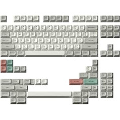 DROP MiTo MT3 9009 PBT taustiņu vāciņu komplekts, PBT Hi-Profile, Cherry MX stila tastatūra, saderīga ar HHKB, 60%, 65%, 75%, TKL, WKL (bāzes komplekts)