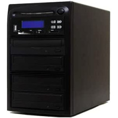 Systor Multi Media Flash Backup Center + 1 to 3 M-DISC DVD Duplicator - Secures Various Flash Storage Drives (USB/SD/CF/MS/MMC) to MDISC DVD (SYS03MB)