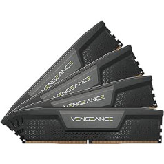 CORSAIR Vengeance DDR5 RAM 96GB (4x24GB) 5600MHz CL40 Intel XMP iCUE suderinama kompiuterio atmintis – juoda (CMK96GX5M4B5600C40)