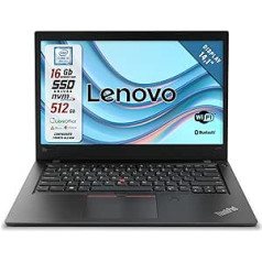 Lenovo ThinkPad Intel Core i5-8250U lietošanai gatavs bezmaksas klēpjdators ar HD displeju 14,1 collas RAM 16 GB SSD 512 GB W10 itāļu QWERTY tastatūra (atjaunota)