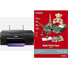 Canon daudzfunkcionālais printeris PIXMA G650 MegaTank printeris tintes printeris melns un fotopapīrs MP-101 matēts balts - (DIN A4 50 loksnes) tintes printeriem - PIXMA printeris (170 g/m²), 242ZF37