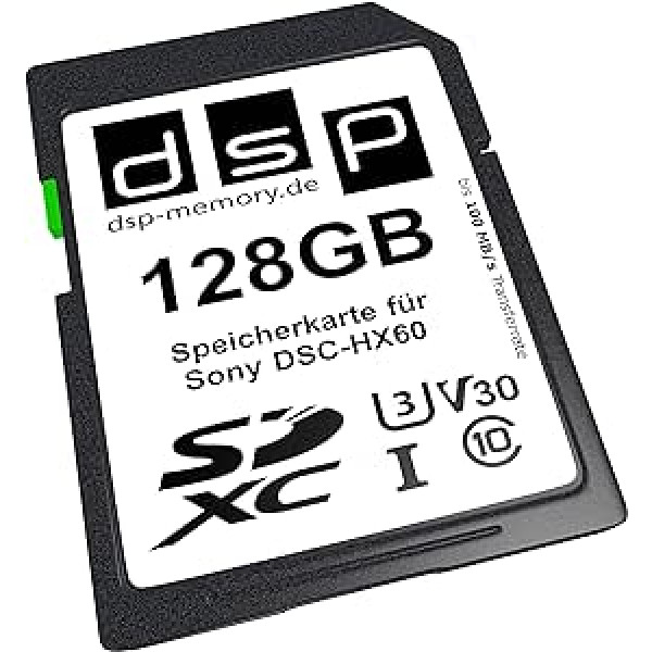 DSP Memory 128GB Professional V30 Memory Card for Sony DSC-HX60 Digital Camera