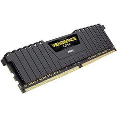 Corsair Vengeance LPX 8GB (1x8GB) DDR4 3000MHz C16 XMP 2.0 augstas veiktspējas galddatora atmiņas komplekts, melns