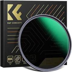 K&F Concept Nano-X neitrāla blīvuma filtrs ND8 (3 pieturas) 72 mm ND filtrs (0,9) izgatavots no optiskā stikla