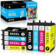 LeciRoba 603xl printeru kasetņu nomaiņa Epson printeru kasetnēm 603 un Epson 603xl Multipack for Epson XP 3100 XP 3150 XP 2100 XP 2105 XP 4100 XP 4150 Workforce WF228200 WF228200