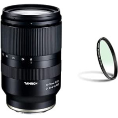 TAMRON 17-70mm F/2.8 Di III-A VC RXD tālummaiņas objektīvs bezspoguļa APS-C sistēmas kamerām un Walimex Pro UV filtrs Slim MC 67mm (iekļauts aizsargvāciņš)