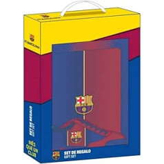 ‎Safta FC Barcelona 1st Equipment plecu soma ar ārējo kabatu, jūras krāsa/granāts, dāvanu komplekts