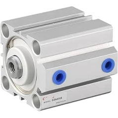 Zylinder SDA-Serie pneimatiskais kompakts tips 40 50 mm Bohrung auf 5 10 15 20 25 30 35 40 45 50 mm Rumba (Farbe: Hub 35 mm, Größe: Bohrung 50 mm)
