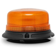 D-TECH oranžā LED brīdinājuma gaisma ar magnētu, 12/24 V LED dzeltenā brīdinājuma gaisma ar 3,6 m kabeli, automašīnas LED brīdinājuma gaisma, traktora LED indikatora gaisma, ECE R65 R10 apstiprinājums, 3 mirgojošie režīmi LED mirgo