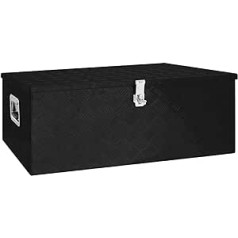 Keketa Aluminium Box Tool Box Transport Box Storage Box Tool Box Storage Case Aluminium Box Storage Box Black 100 x 55 x 37 cm Aluminium