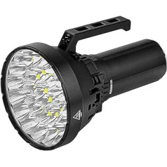 IMALENT MS32 LED kabatas lukturītis īpaši spilgts 200 000 lūmenu, LED kabatas lukturītis, USB uzlādējams ar 32 gabaliem Cree XHP70.2 HI LED, kempinga āra kabatas lukturītis, 8 apgaismojuma režīmi, IP56 ūdensizturīgs