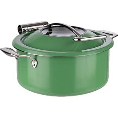 APS 12339 Chafing Dish 4-Piece Set Diameter 30.5 cm Height 17.5 cm 18/8 Stainless Steel Mint Green