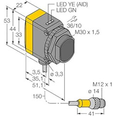 3079181-QS30RXH2OUQ5,Opto sensors Einweglichtschranke (Empfänger) z. Wassererk.